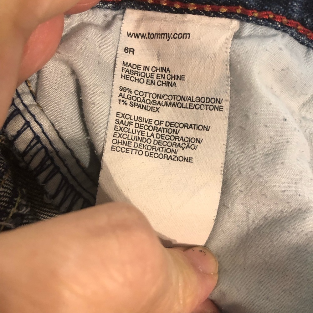 Tommy Hilfiger Hope Boot Classic Blue Women Jeans Sz 6 Casual Retro Streetwear - Picture 8 of 8